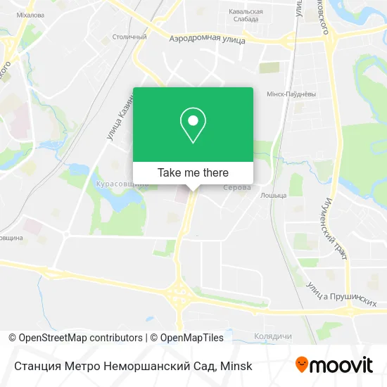 Станция Метро Неморшанский Сад map