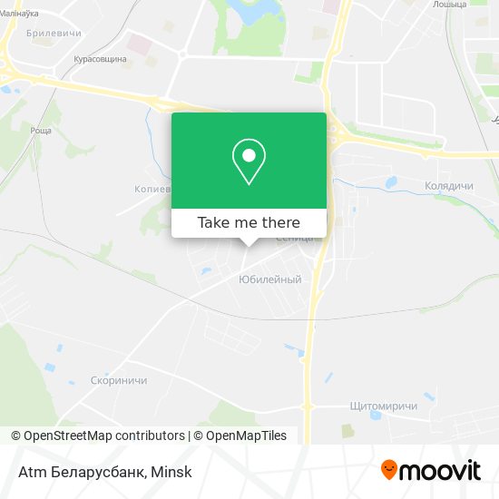 Atm Беларусбанк map