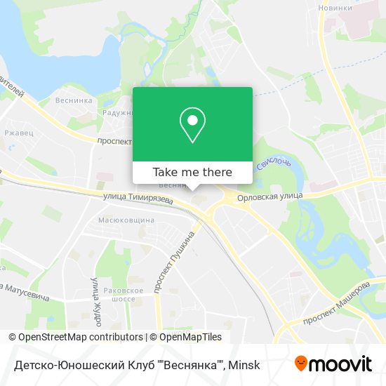 Детско-Юношеский Клуб ""Веснянка"" map