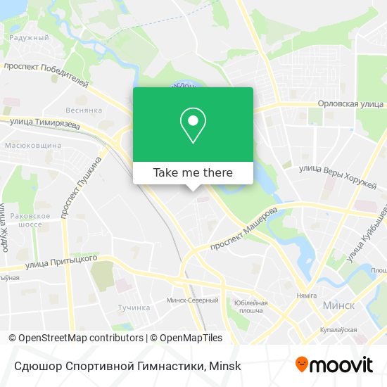 Сдюшор Спортивной Гимнастики map