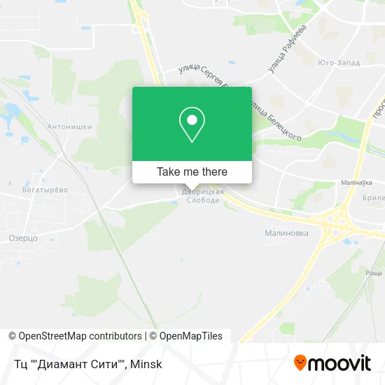 Тц ""Диамант Сити"" map