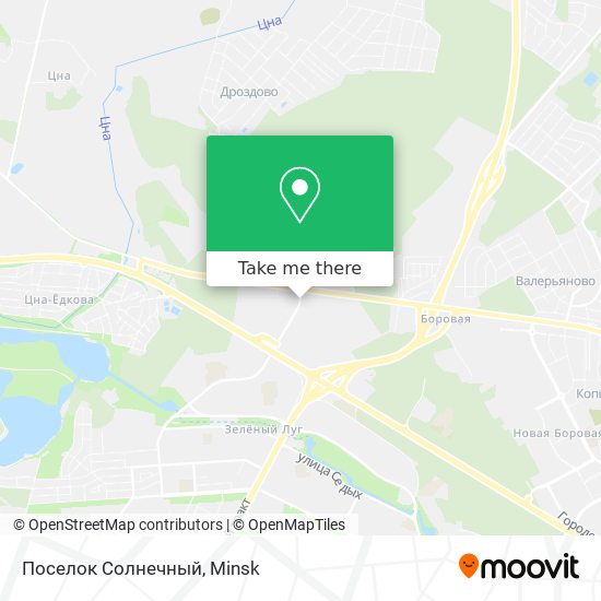 Поселок Солнечный map