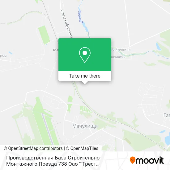 Производственная База Строительно-Монтажного Поезда 738 Оао ""Трест Белтрансстрой"" map