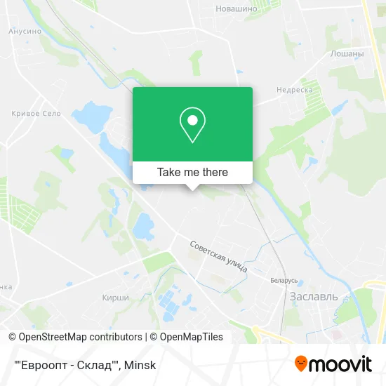 ""Евроопт - Склад"" map