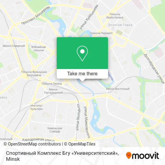 Спортивный Комплекс Бгу «Университетский» map