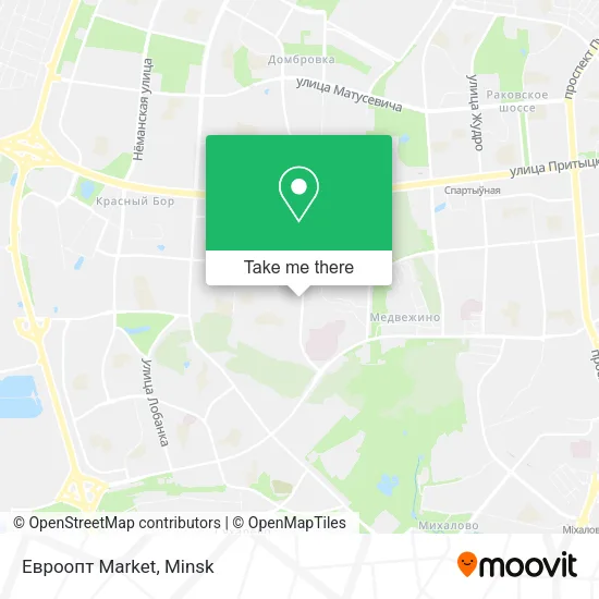 Евроопт Market map
