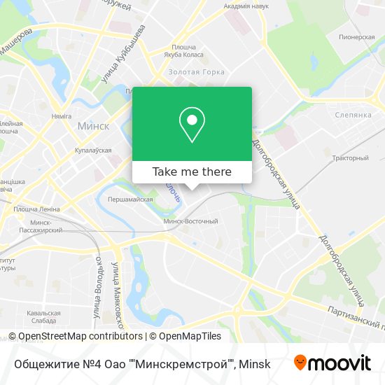 Общежитие №4 Оао ""Минскремстрой"" map