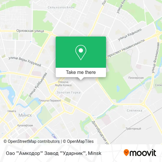 Оао ""Амкодор"" Завод ""Ударник"" map