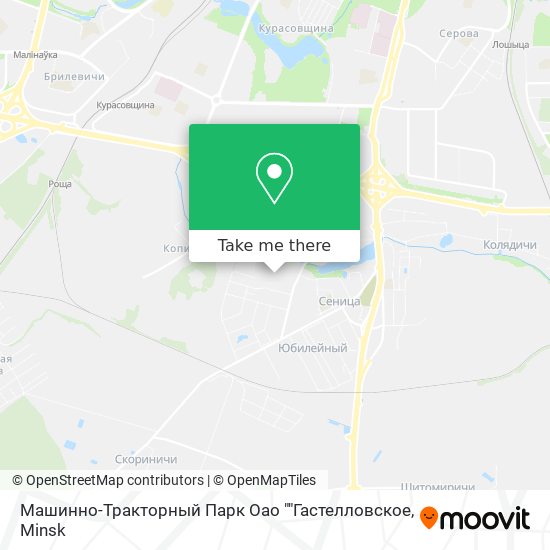 Машинно-Тракторный Парк Оао ""Гастелловское map