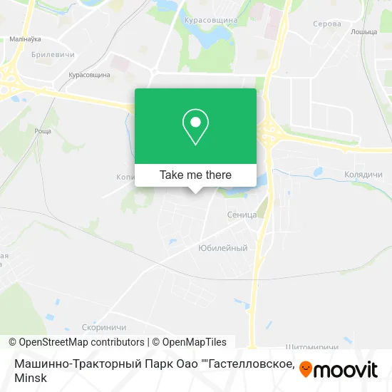 Машинно-Тракторный Парк Оао ""Гастелловское map
