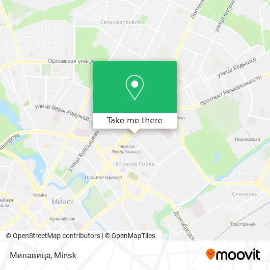 Милавица map