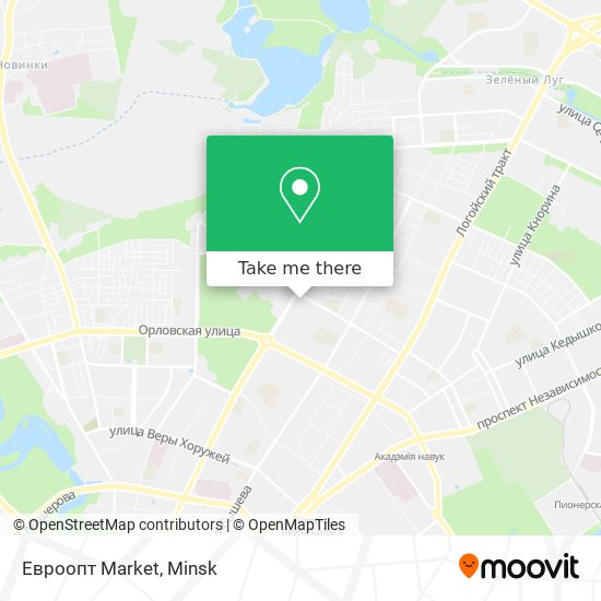 Евроопт Market map