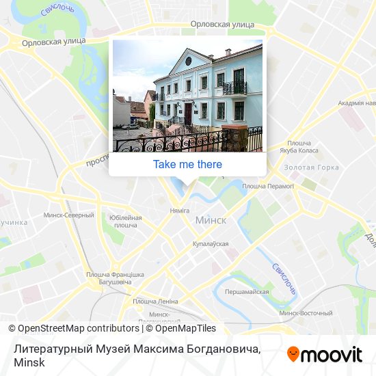 Литературный Музей Максима Богдановича map