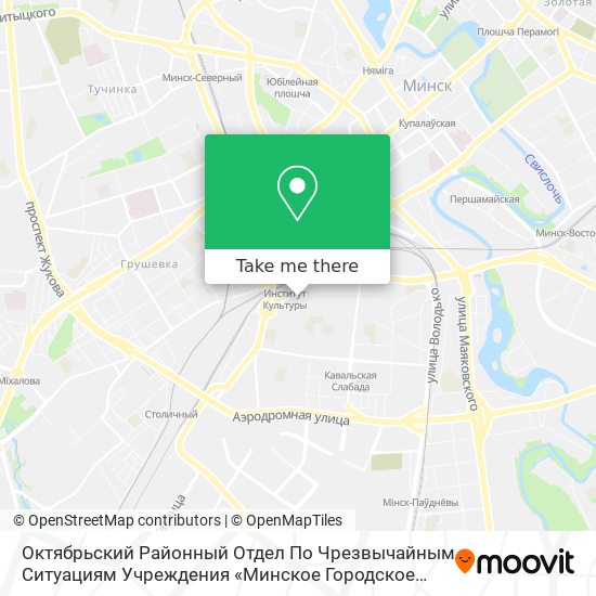 Октябрьский Районный Отдел По Чрезвычайным Ситуациям Учреждения «Минское Городское Управление Мчс» map