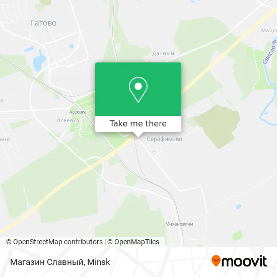 Магазин Славный map