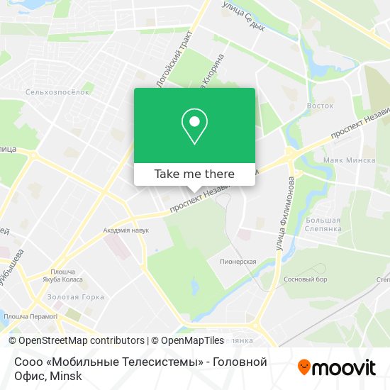 Сооо «Мобильные Телесистемы» - Головной Офис map