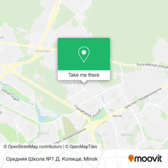 Средняя Школа №1 Д. Копище map