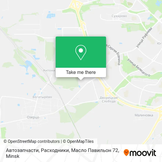 Автозапчасти, Расходники, Масло Павильон 72 map