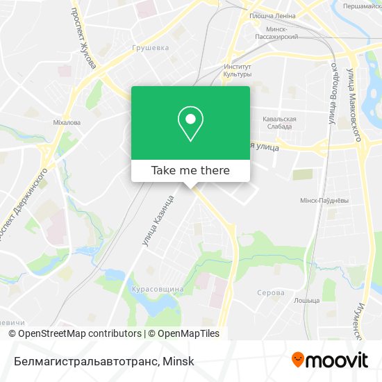 Белмагистральавтотранс map