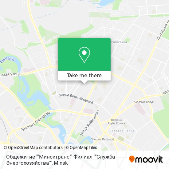 Общежитие ""Минсктранс"" Филиал ""Служба Энергохозяйства"" map