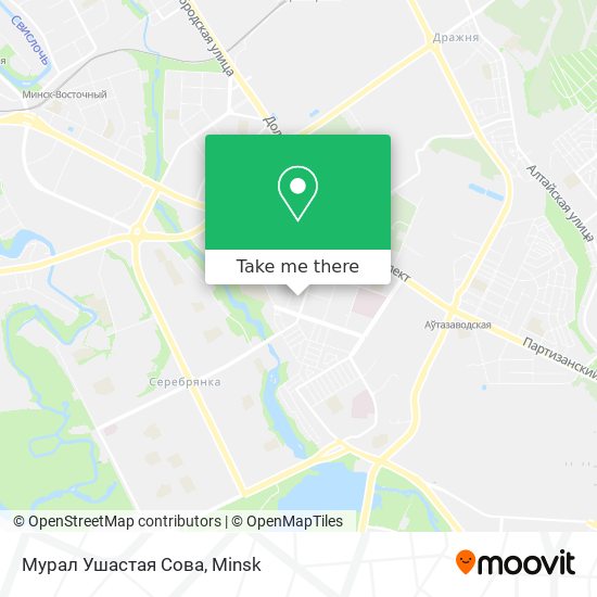 Мурал Ушастая Сова map