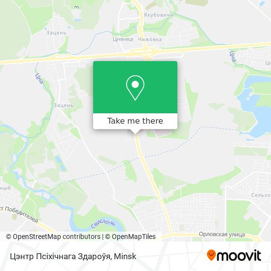 Цэнтр Псіхічнага Здароўя map