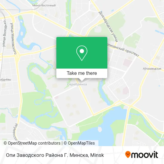 Опи Заводского Района Г. Минска map