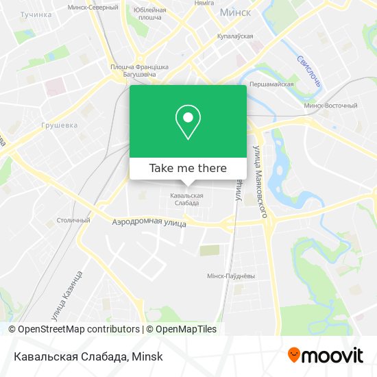 Кавальская Слабада map