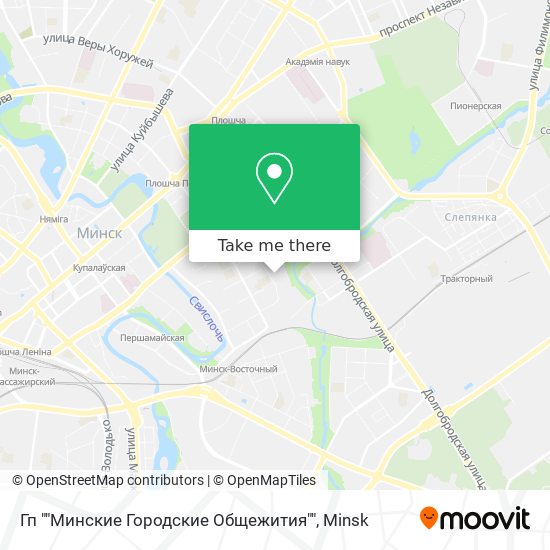 Гп ""Минские Городские Общежития"" map