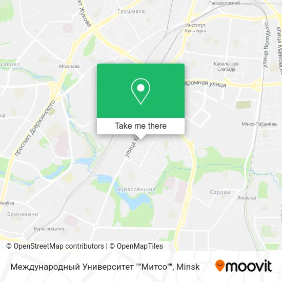 Международный Университет ""Митсо"" map