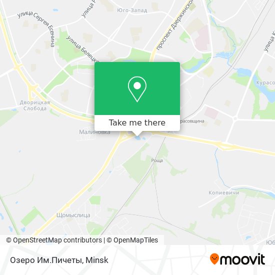 Озеро Им.Пичеты map