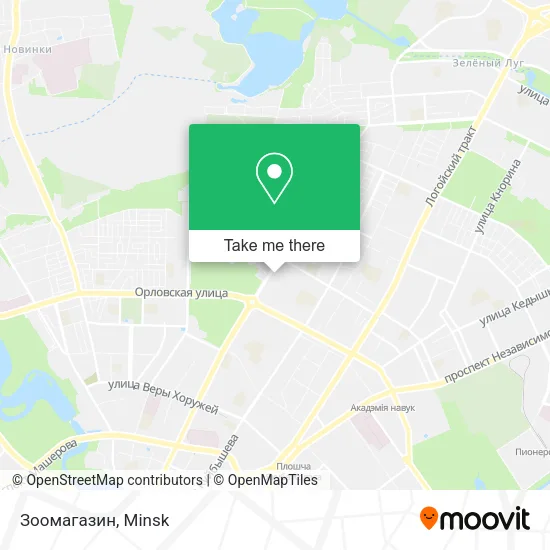 Зоомагазин map