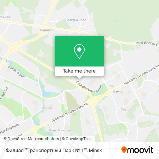 Филиал ""Транспортный Парк № 1"" map