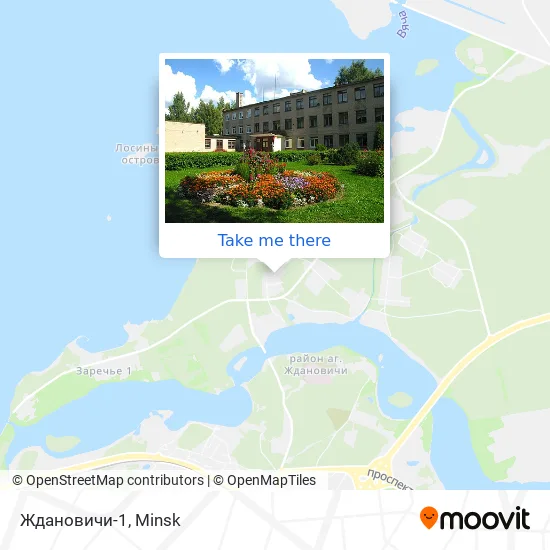 Ждановичи-1 map