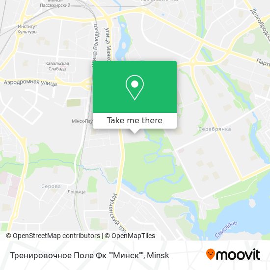 Тренировочное Поле Фк ""Минск"" map