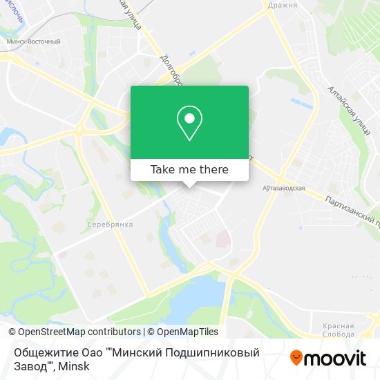 Общежитие Оао ""Минский Подшипниковый Завод"" map