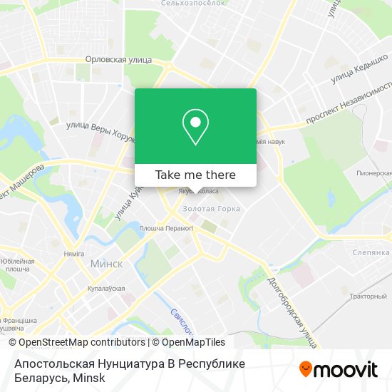 Апостольская Нунциатура В Республике Беларусь map