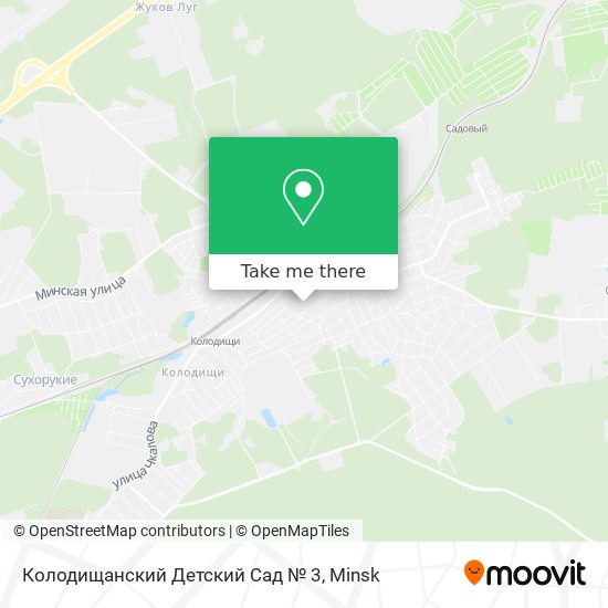 Колодищанский Детский Сад № 3 map