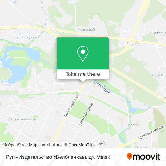 Руп «Издательство «Белбланкавыд» map