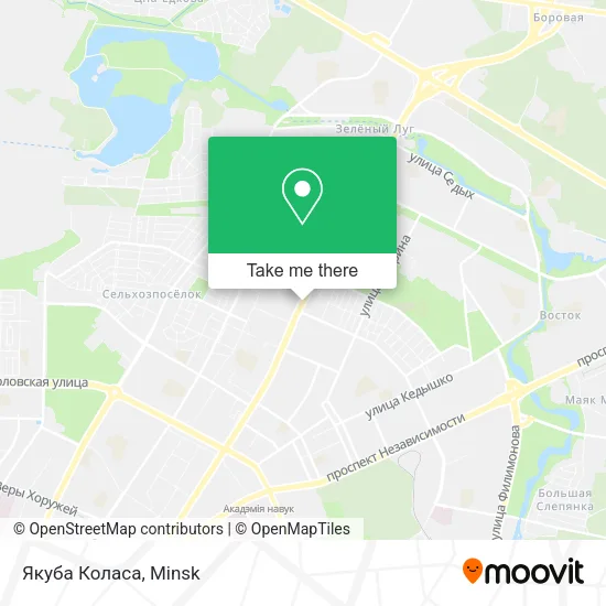 Якуба Коласа map