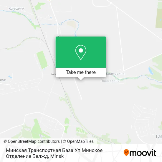 Минская Транспортная База Уп Минское Отделение Белжд map