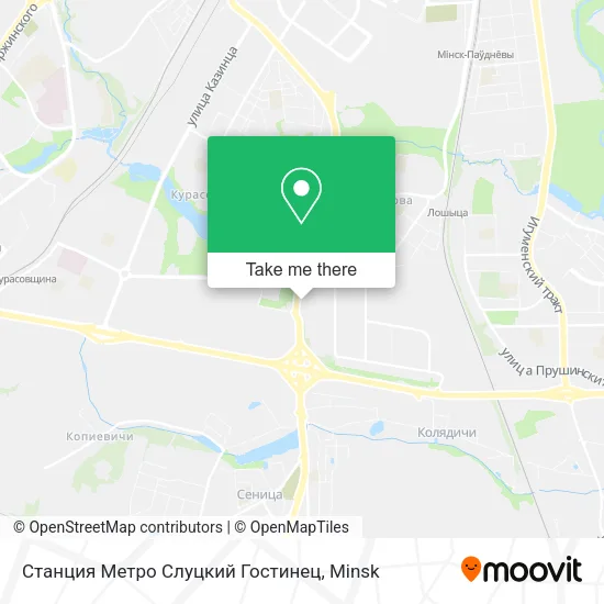 Станция Метро Слуцкий Гостинец map