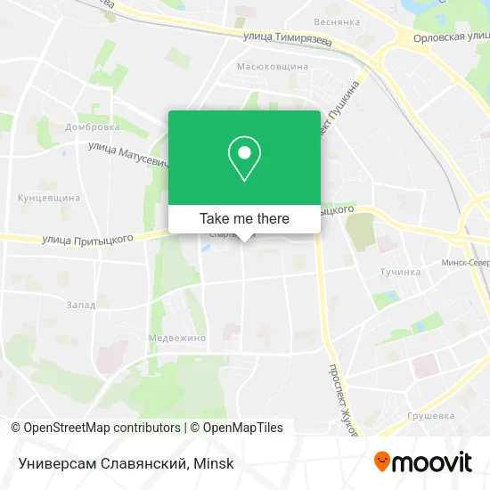 Универсам Славянский map