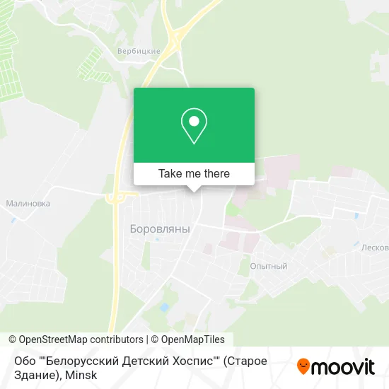 Обо ""Белорусский Детский Хоспис"" (Старое Здание) map