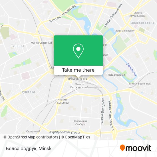 Белсаюздрук map
