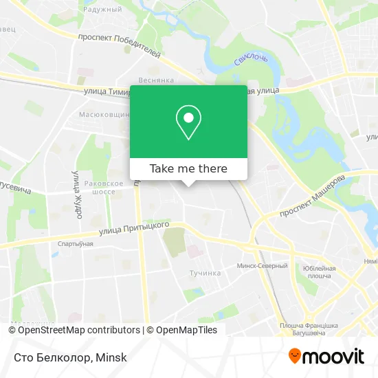 Сто Белколор map