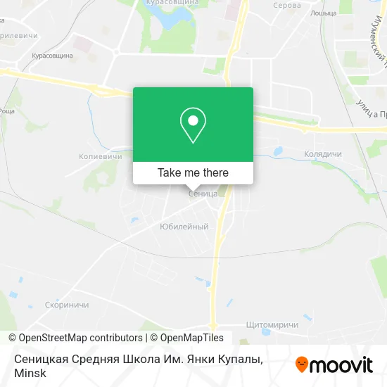 Сеницкая Средняя Школа Им. Янки Купалы map