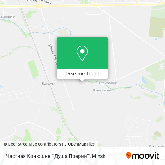 Частная Конюшня ""Душа Прерий"" map