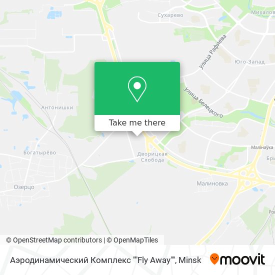 Аэродинамический Комплекс ""Fly Away"" map