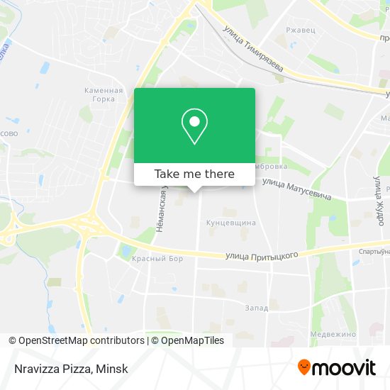 Nravizza Pizza map